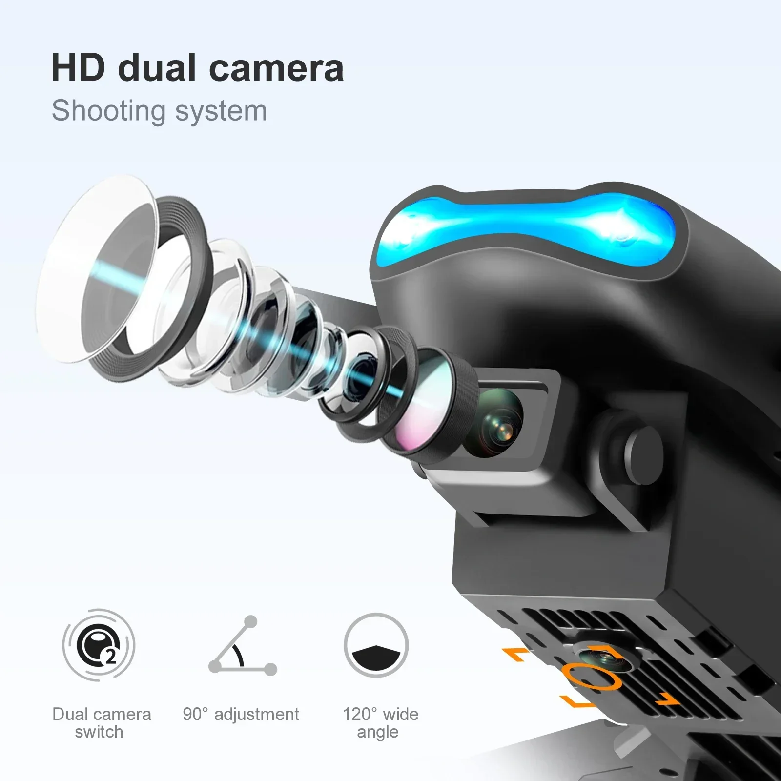 新型E99 Pro HD 4Kドローン デュアルカメラ 高度 - Rc Helicopter Mini のレビューと価格