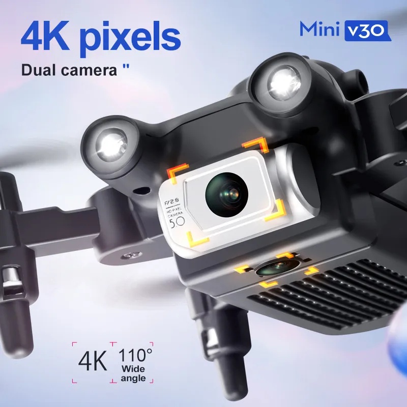 ミニV30 WiFi 4K HDデュアルカメラ搭載 障害物回 - Rc Helicopter Battery のレビューと価格