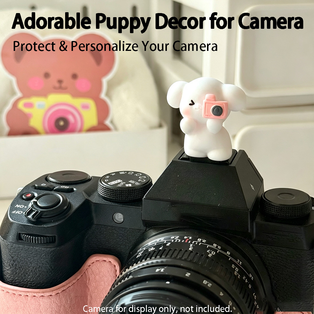可愛い3D子犬カメラホットシューカバープロテクター Cano - Canon Camera Eos R8 のレビューと価格
