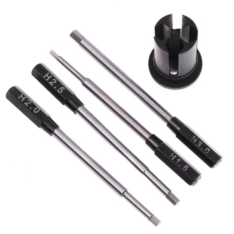 4-in-1 六角ドライバードライバーセット 1.5-4.0 - Rc Helicopter Tool Kit のレビューと価格